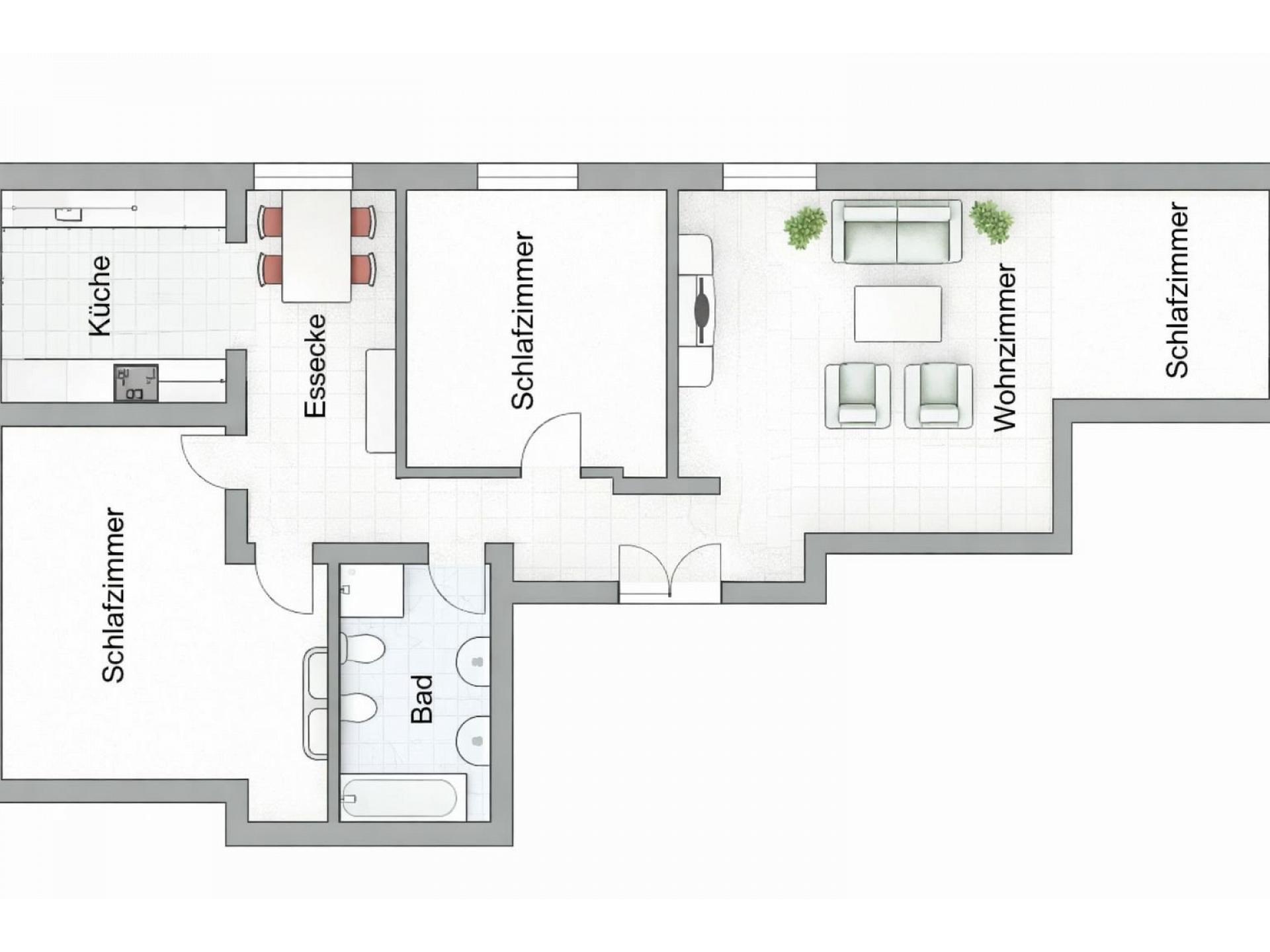 Ferienwohnung NW 19 mit großer Terrasse Foto 13