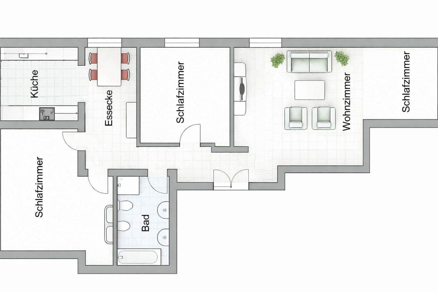 Ferienwohnung NW 19 mit großer Terrasse Foto 13