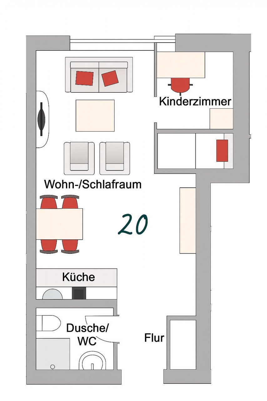 NW 20 mit Terrasse zur Südseite Foto 10