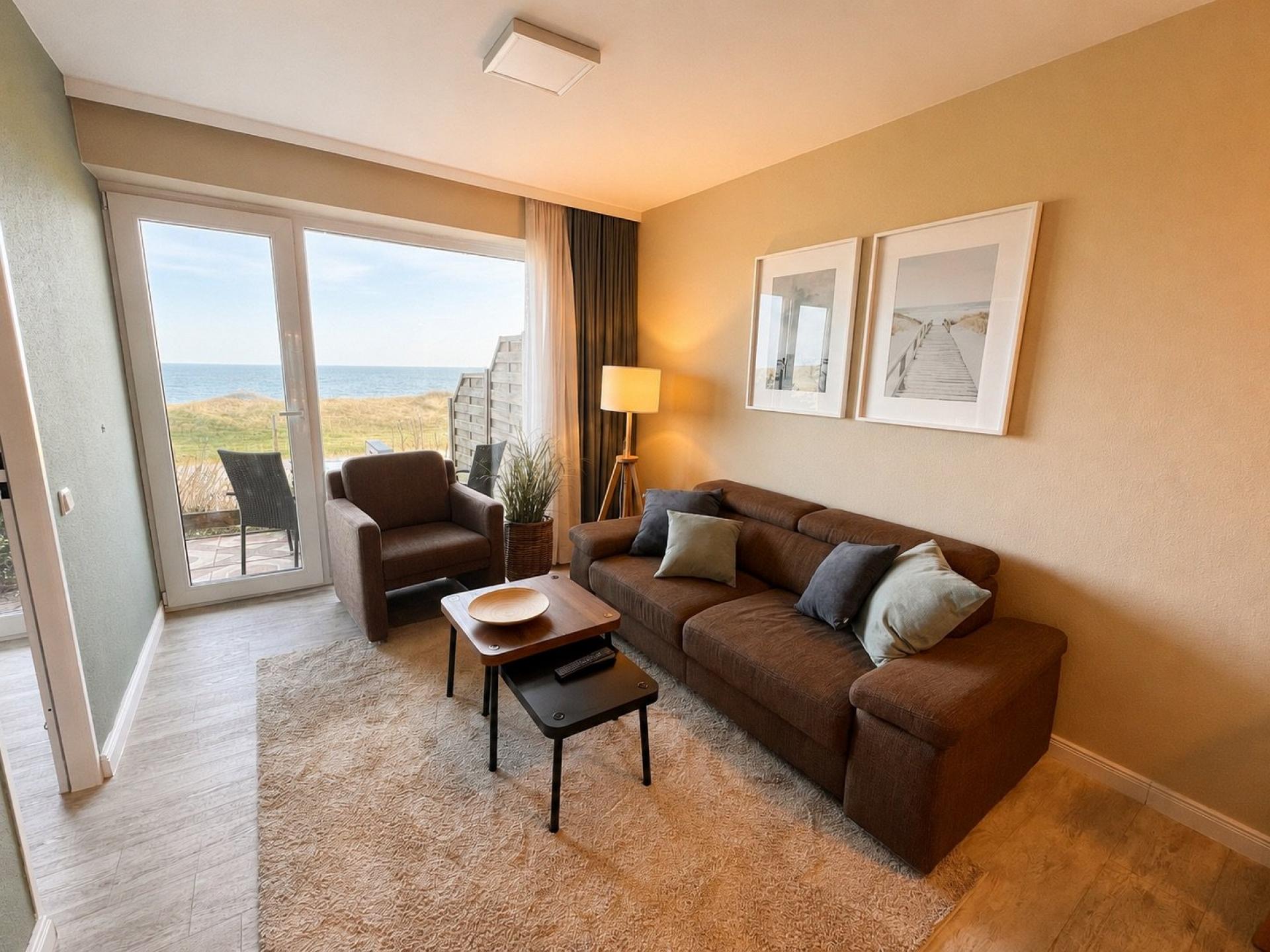 Ferienwohnung NW 24 Terasse mit Meerblick