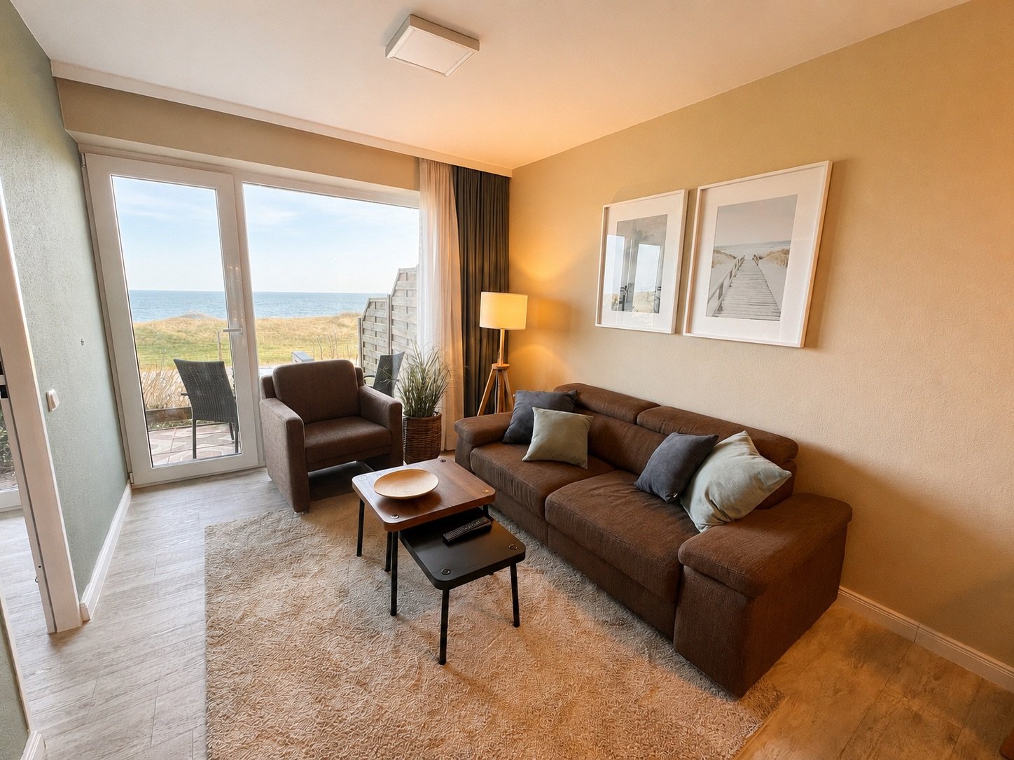 Ferienwohnung NW 24 Terasse mit Meerblick