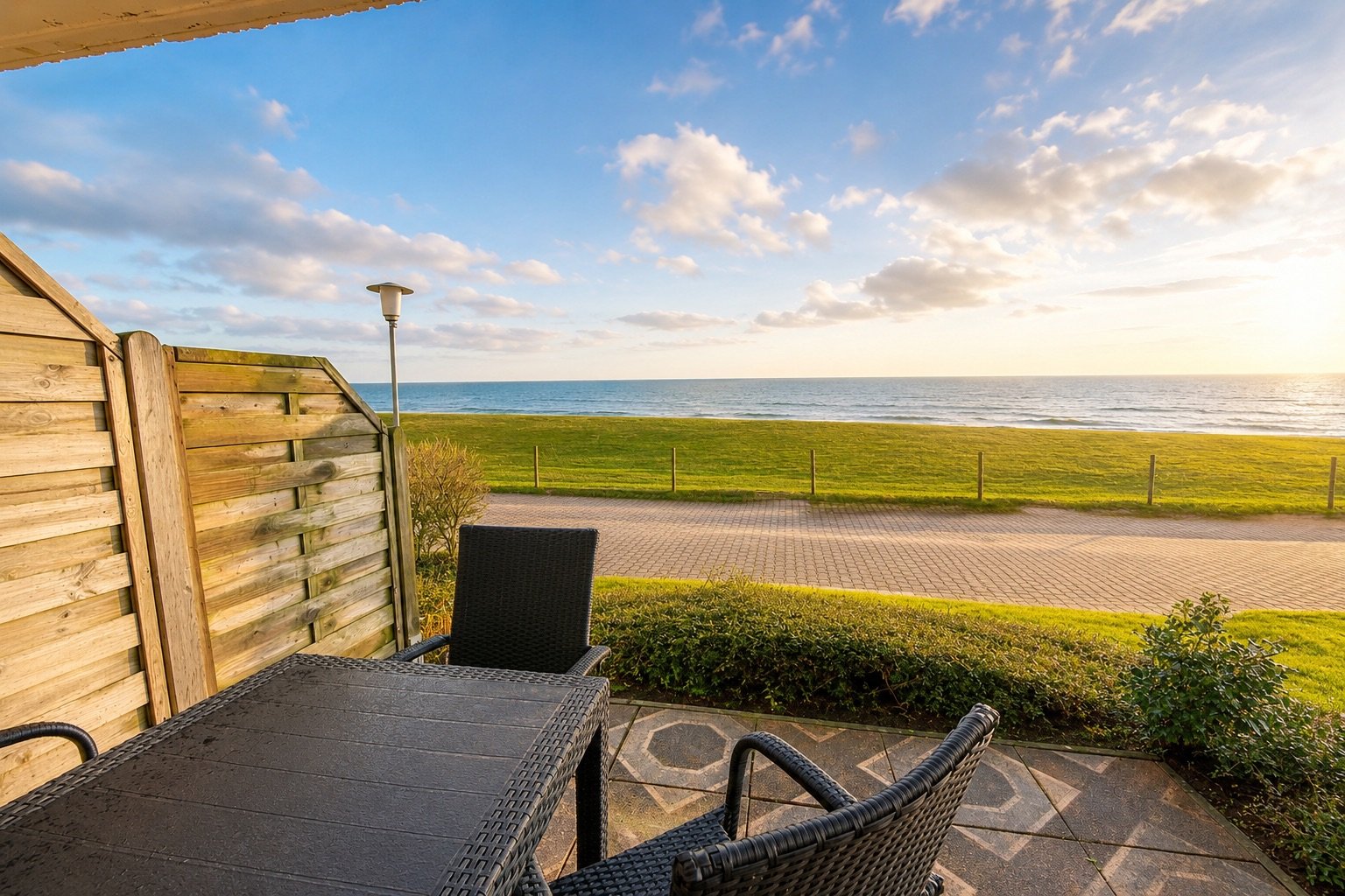 Ferienwohnung NW 26 Terrasse mit Meerblick Foto 10