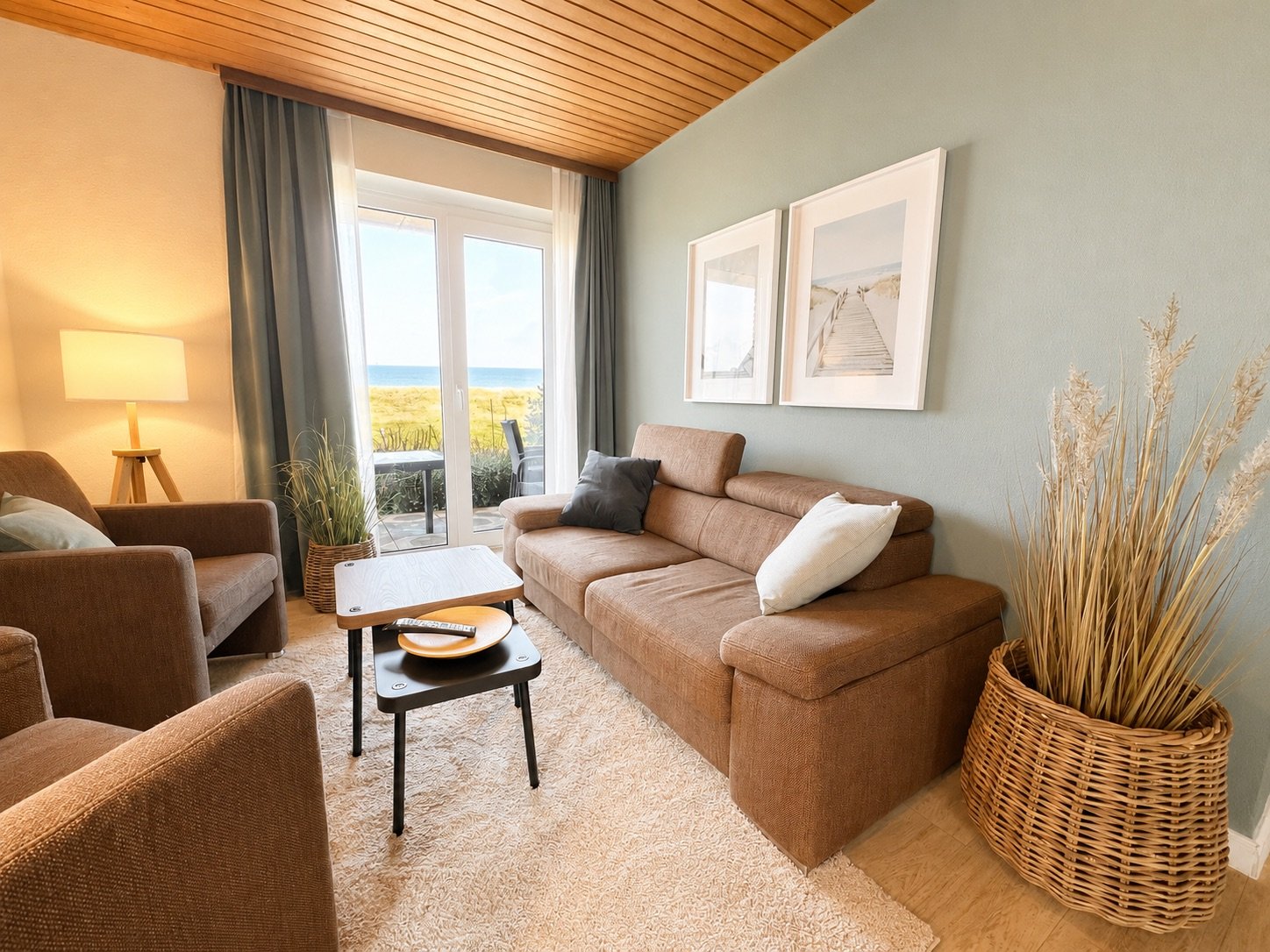 Ferienwohnung NW 26 Terrasse mit Meerblick