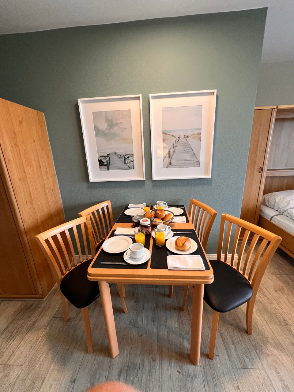 Ferienwohnung NW 34 Balkon mit Meerblick Foto 9