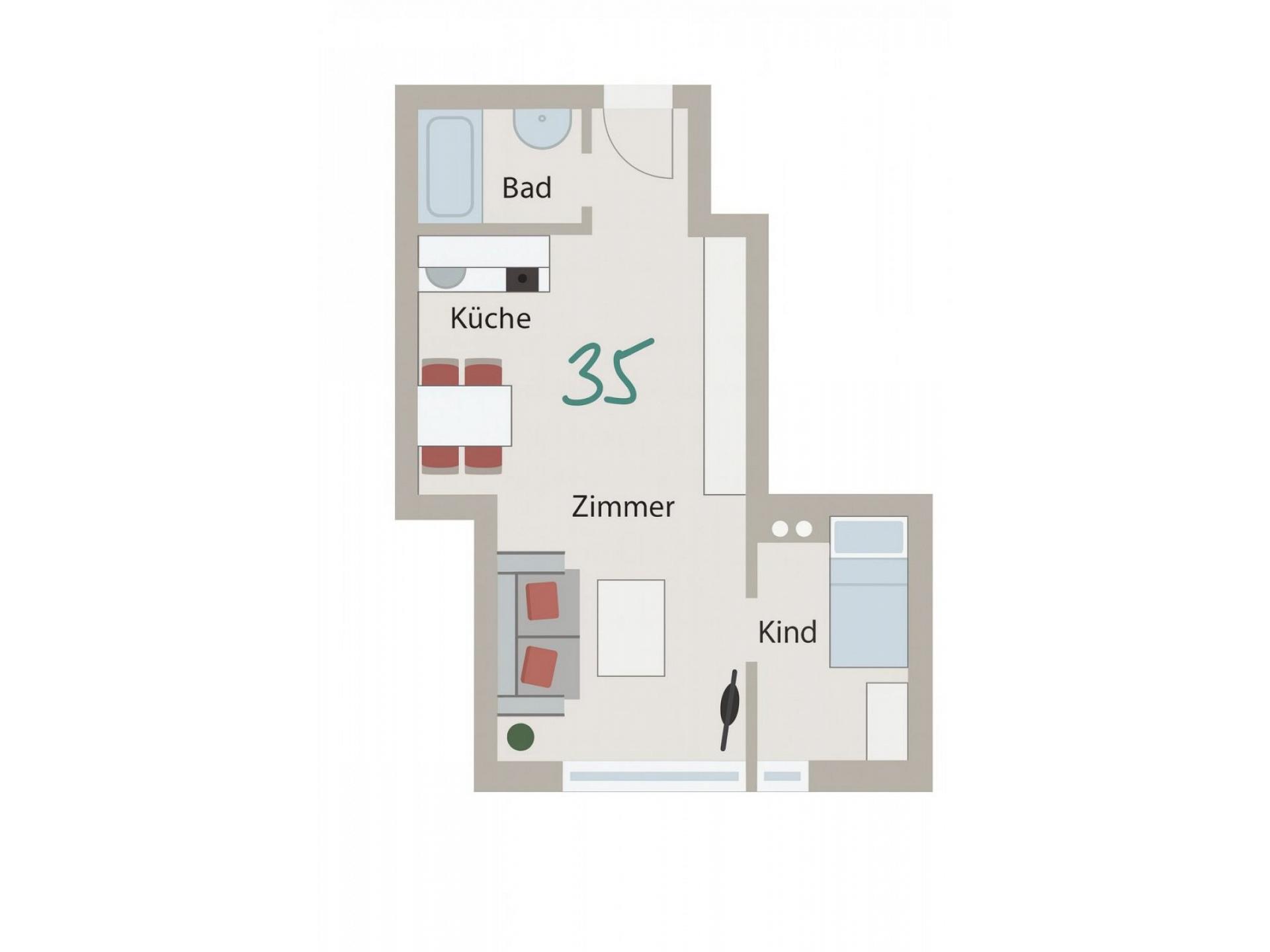 Ferienwohnung NW 35 Balkon mit Meerblick Foto 12