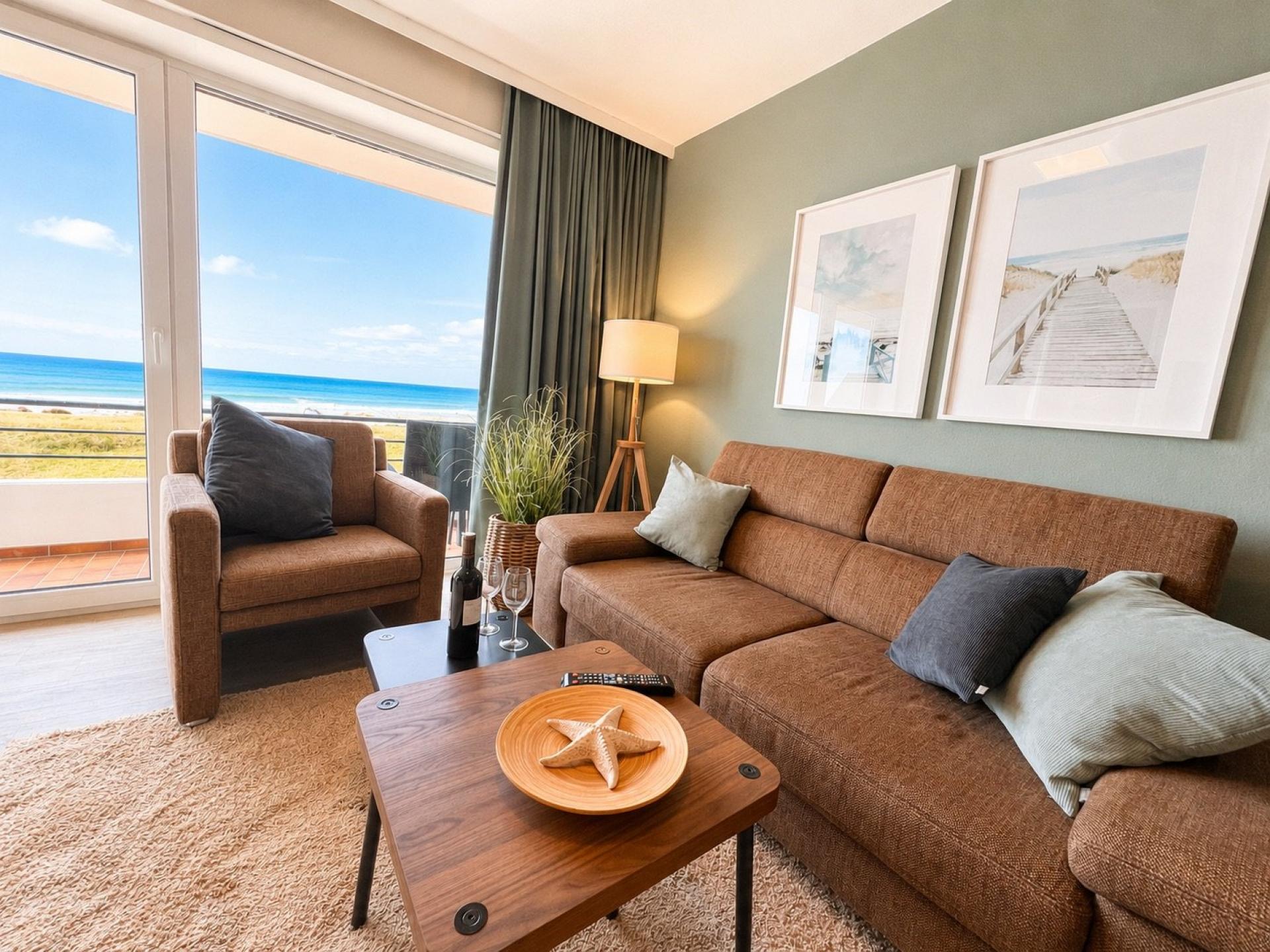 Ferienwohnung NW 35 Balkon mit Meerblick