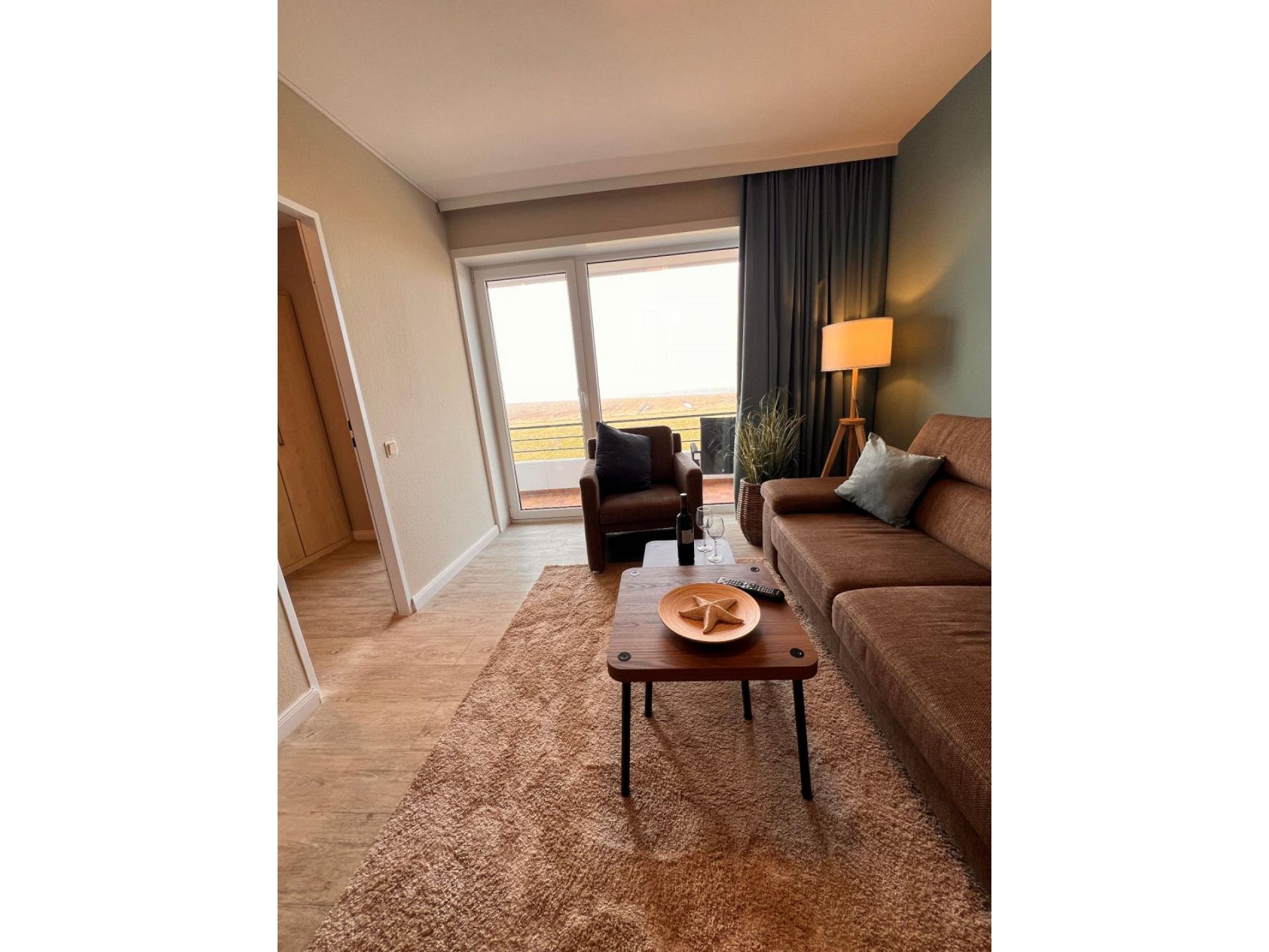 Ferienwohnung NW 35 Balkon mit Meerblick Foto 9