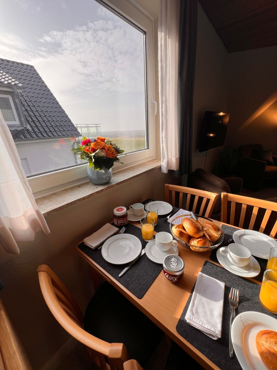 Ferienwohnung NW 36 Balkon mit Meerblick Foto 3