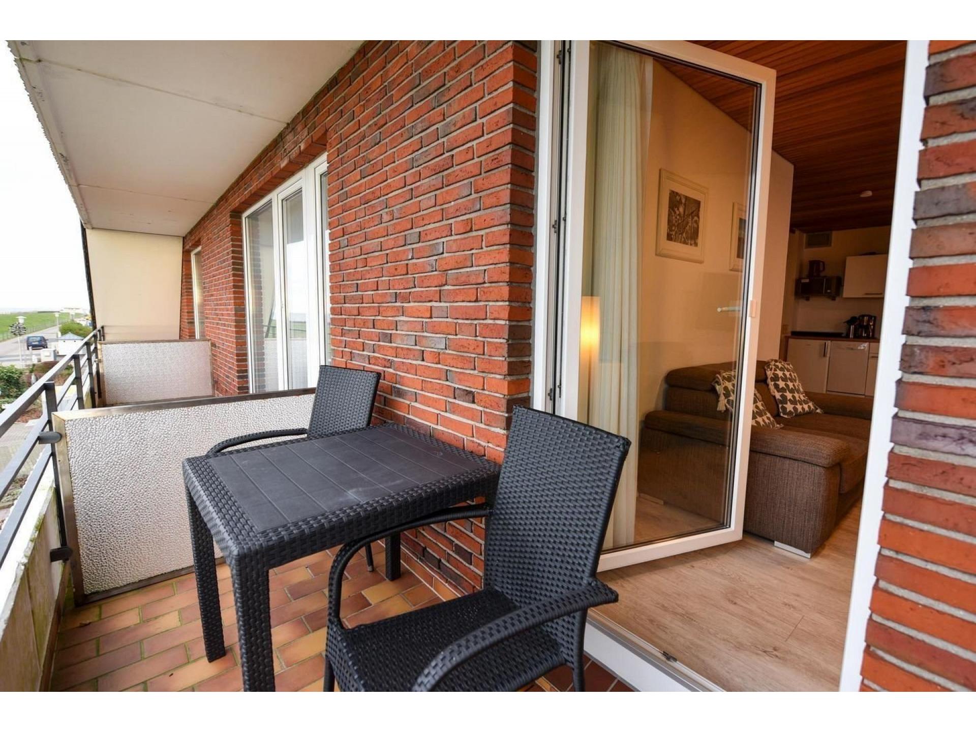 Ferienwohnung NW 36 Balkon mit Meerblick Foto 7