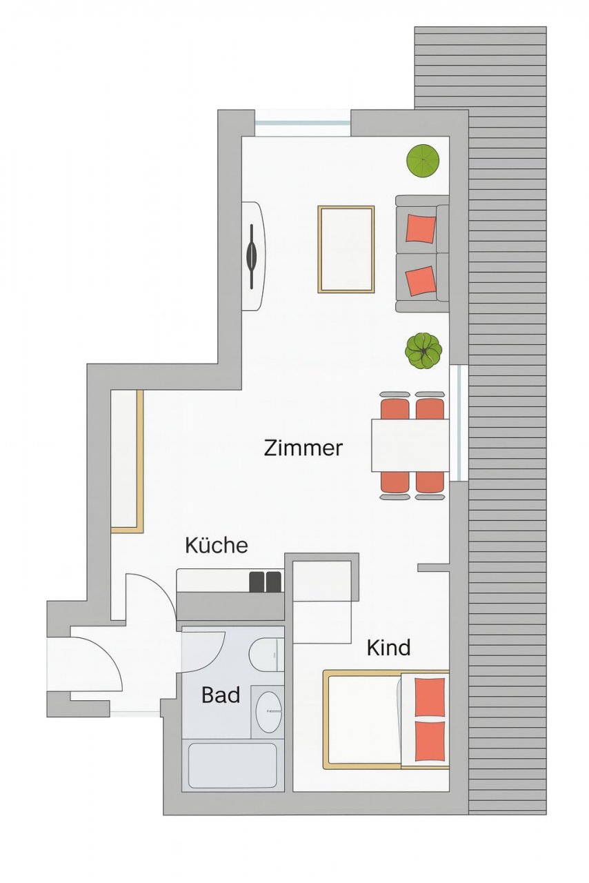 Ferienwohnung NW 37 mit Süd Balkon Foto 11