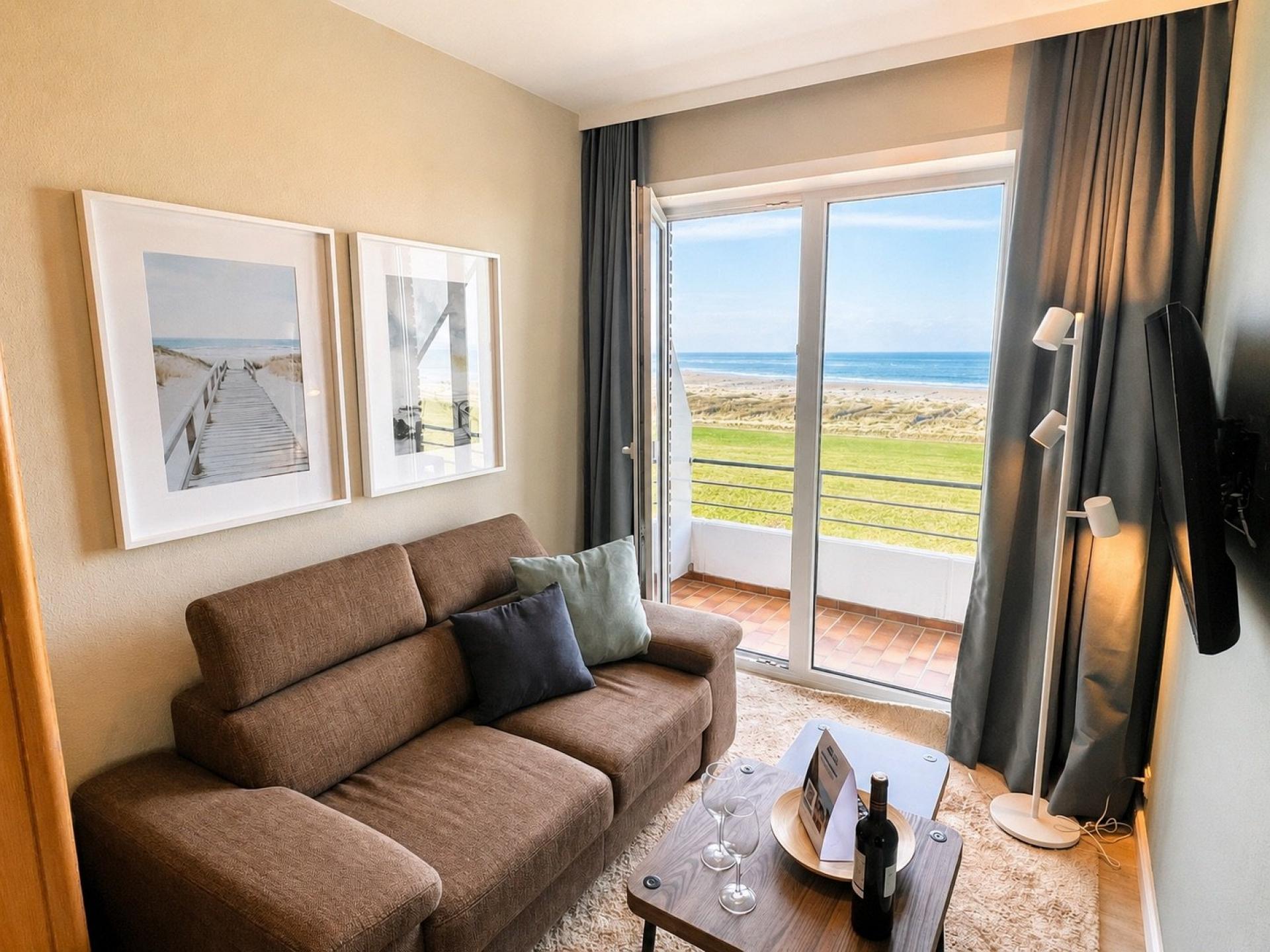 Ferienwohnung NW 42 Balkon mit Meerblick