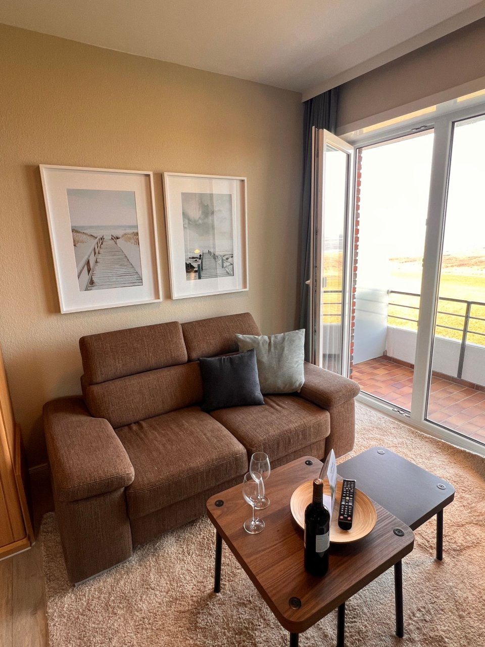 Ferienwohnung NW 42 Balkon mit Meerblick Foto 9