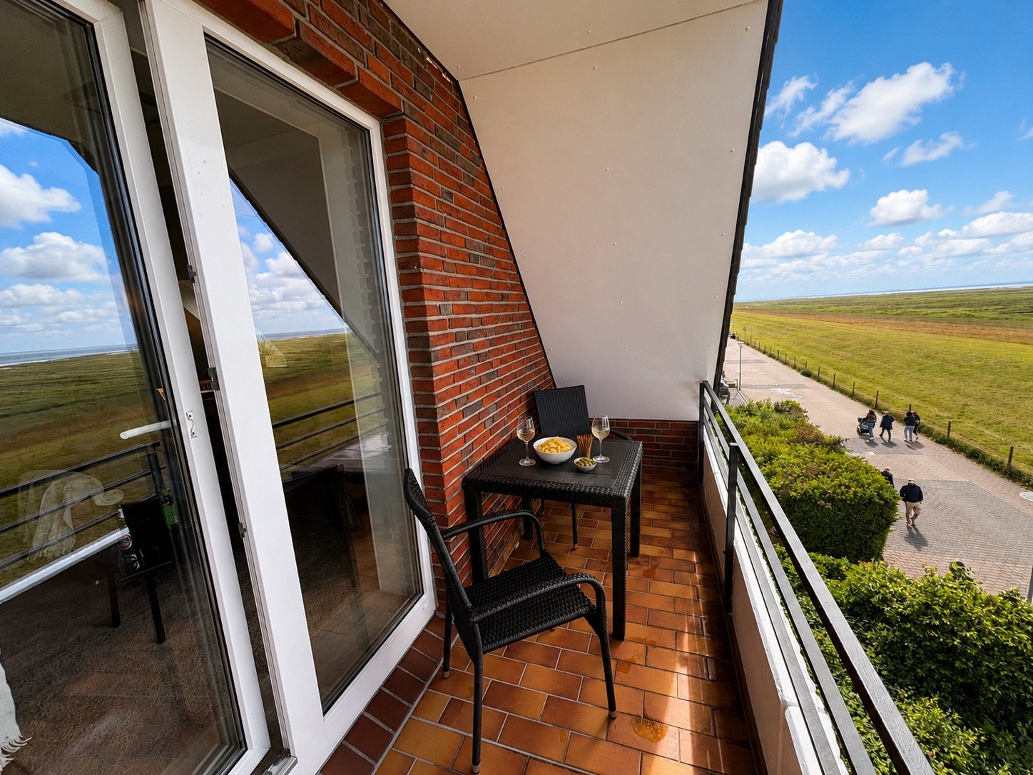 Balkon mit Meerblick