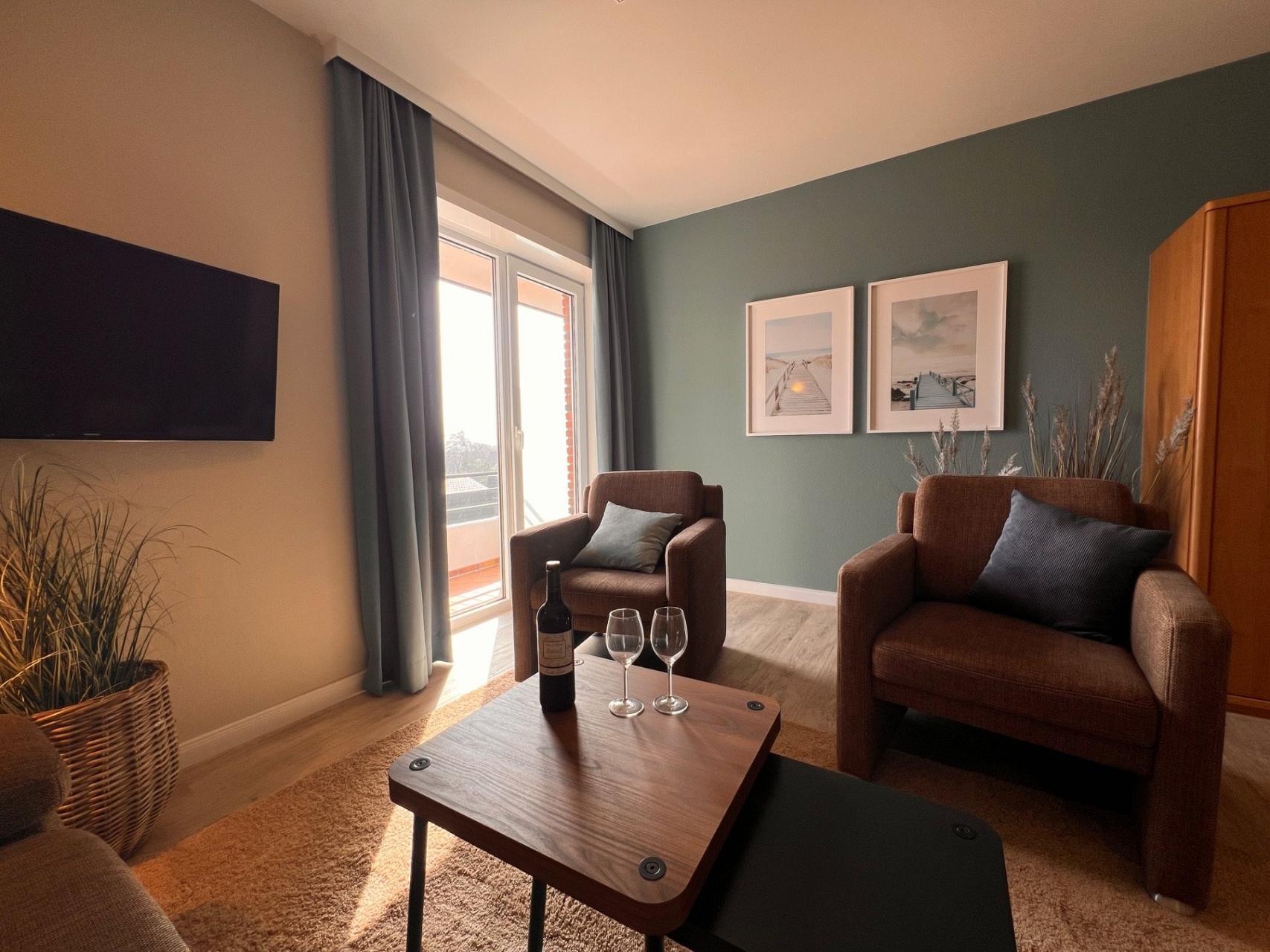 Ferienwohnung NW 45 mit Süd Balkon Foto 6