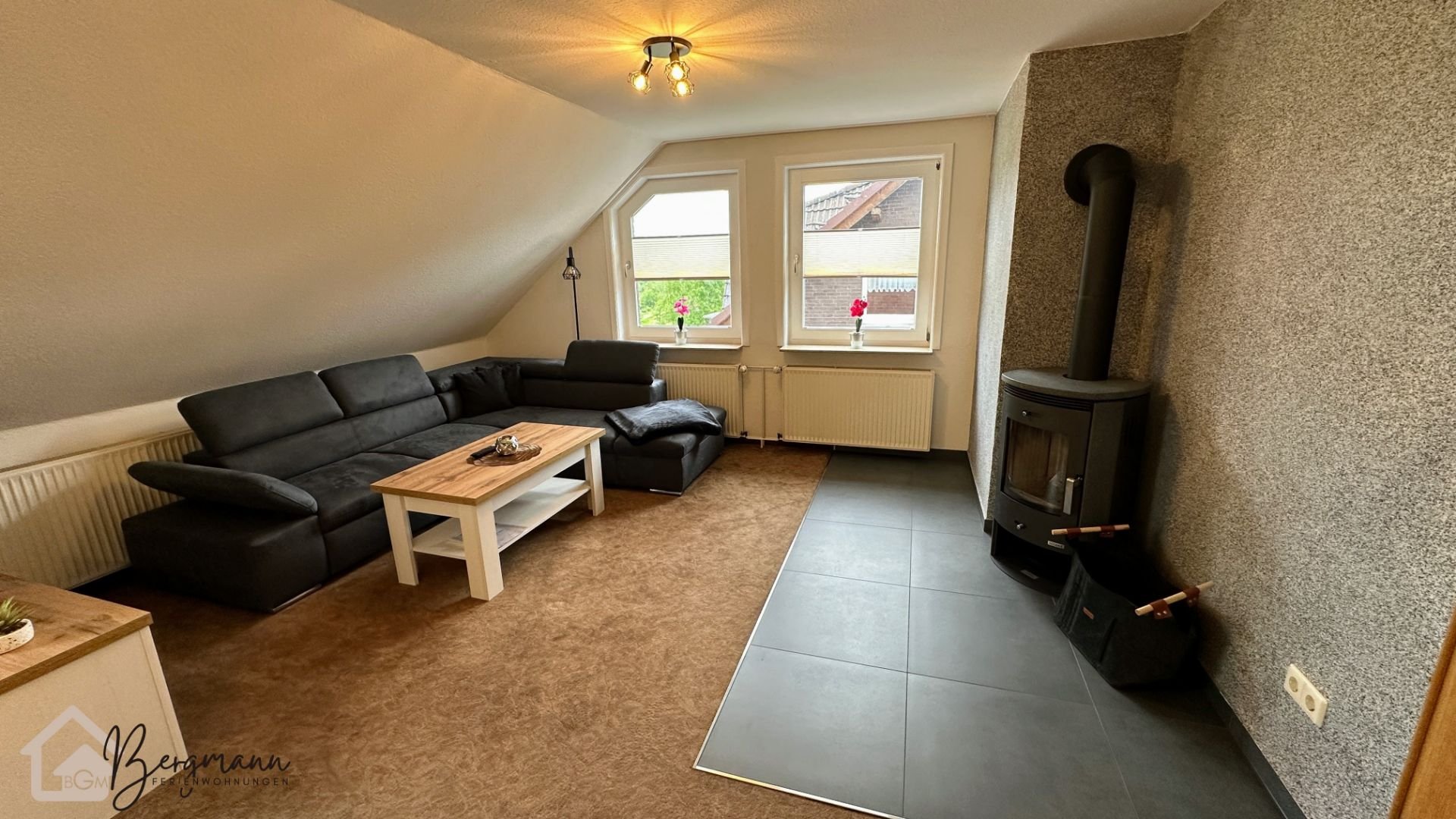 Ferienwohnung Bergmann mit Balkon und Kamin